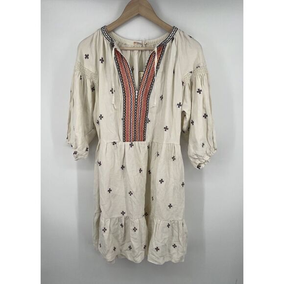 Marine Layer Dresses & Skirts - Marine Layer Peyton Mini Dress Tiered White Embroidered Size Medium